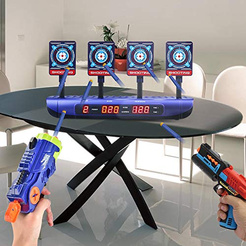 Nerf Objetivo Electrónico para Pistolas Nerf, Restablecimiento Automático , Apto para Nerf N-Strike Elite / Mega / Rival Series,Juguetes Niños 5 6 7 8 9 10 11 12 Años para Regalos Navidad Cumpleaños