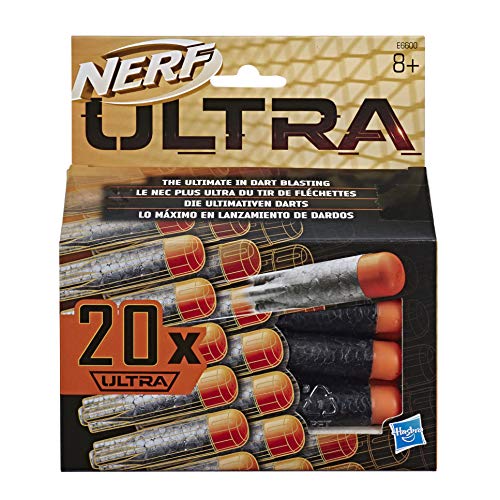 Nerf Pack de 20 dardos para lanzadores Ultra (Hasbro E6600EU6)