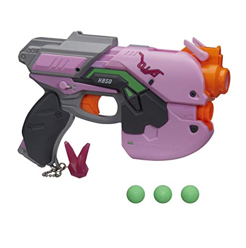 Nerf- Rival Overwatch D.Va y 3 recargas (Versión Española), Multicolor (Hasbro E3122190)