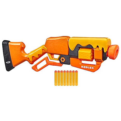 Nerf Roblox Adopt Me : Abejas. Lever Action Blaster, 8 Dardos Elite, código para desbloquear en el Juego Virtual (Hasbro F2486EU5)