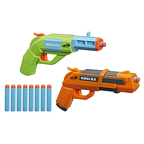 Nerf Roblox Jailbreak: Armoury, Incluye 2 Blasters, 10 Dardos, código para desbloquear en el Juego Virtual artículo (Hasbro F2479EU5)