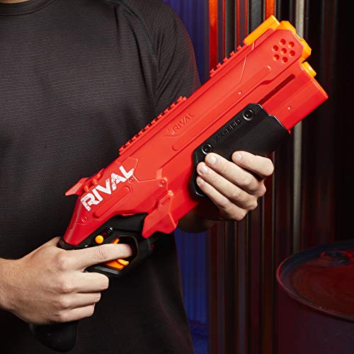 Nerf Takedown XX-800 Rojo y Bolas de Espuma Rival Oficiales (Hasbro E8446FR0)