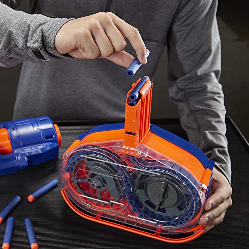 Nerf Titan CS-50 Toy Blaster – Totalmente motorizado, Tambor, 50 Dardos Oficiales Elite, Barril Giratorio, para niños, Adolescentes, Adultos (Hasbro E2865F03)