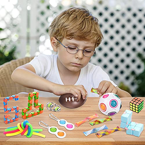 Nestling Toy Pack,Stress Relief Fdiget Toys Set Antiestrés para la concentración y la calma, alivio del estrés y juguetes sensoriales antiansiedad para niños y adultos (22pcs)