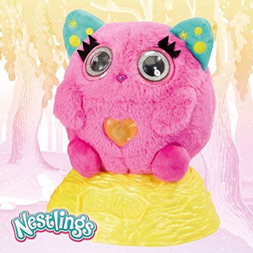 Nestlings Rosa, Mascota interactiva. Cuídala y sus bebés nacerán. Disponible en Rosa y Azul , color/modelo surtido