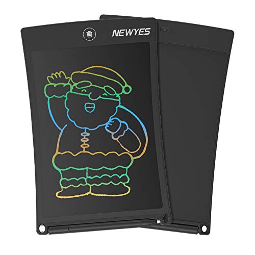 NEWYES Tableta de Escritura LCD a Color, Pizarra Digital, Tablet para Dibujar para Niños 8.5 Pulgadas (Negro)