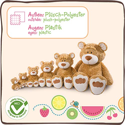 NICI 46506 25 cm I Oso Café Tradicional I Juguete Suave Esponjoso, niños y bebés I Osos de Peluche Rellenos, Color marrón