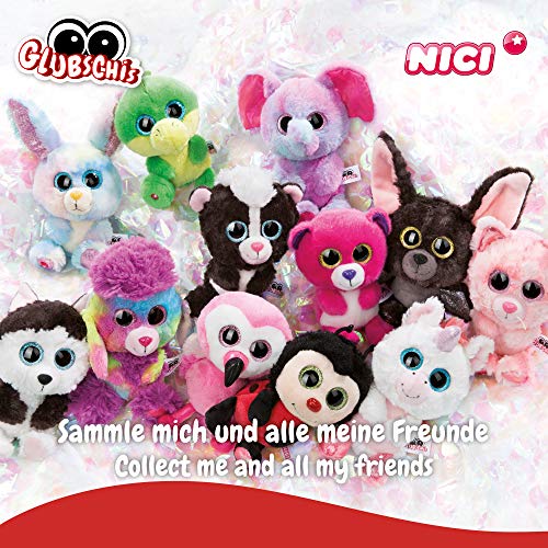 NICI Original – Glubschis Hobson Mono 25 cm – Lindos Juguetes tiernos – Muñeco Esponjoso con Grandes Ojos Brillantes – Peluches de zoológico para abrazar y Jugar, Color marrón/Beige, (46949)