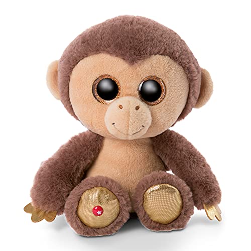 NICI Original – Glubschis Hobson Mono 25 cm – Lindos Juguetes tiernos – Muñeco Esponjoso con Grandes Ojos Brillantes – Peluches de zoológico para abrazar y Jugar, Color marrón/Beige, (46949)