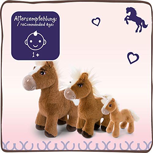 NICI Pony de Juguete Suave Lorenzo 16 cm de pie - Juguetes de Peluches de Caballo para niñas, niños y bebés - Animal Relleno para Jugar y abrazar