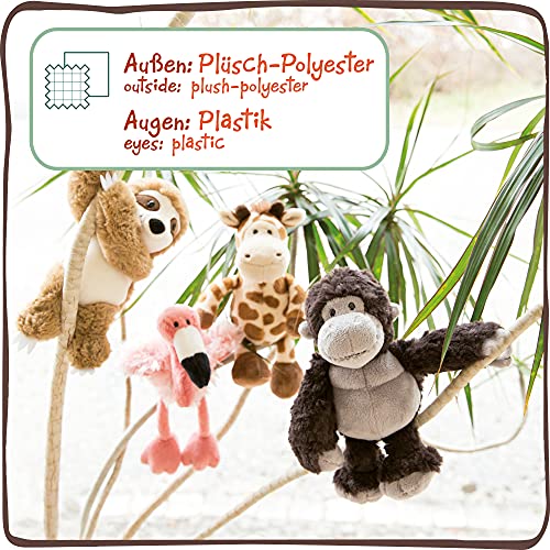 NICI Suave Gorila de Juguete 20cm - Juguetes Peluches de Mono para niñas, niños y bebés - Esponjoso Animal Relleno para Jugar y abrazar - Animales de Peluche Colección Zoo Friends