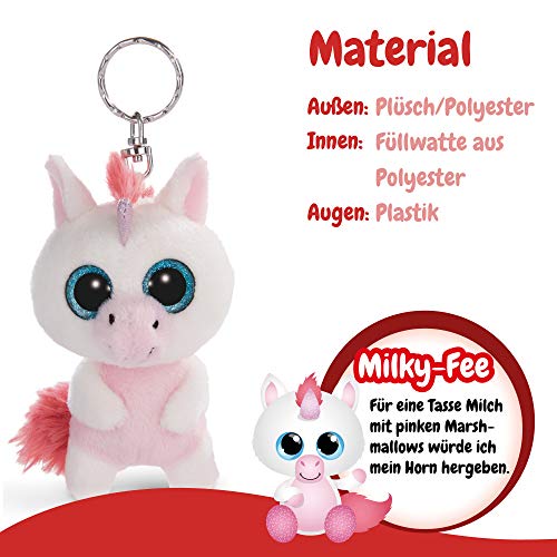 NICI - Unicornio Milky-Fee Llavero, blanco/rosa, 45551