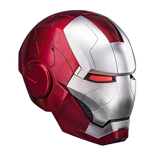 nihiug 1 / 1MK5 de acción en Vivo de Control de Voz Casco de la máscara de Iron Man/Apertura Manual/Cierre/Modelo portátil de Control Remoto Incluye Plataforma, Helmet-OneSize