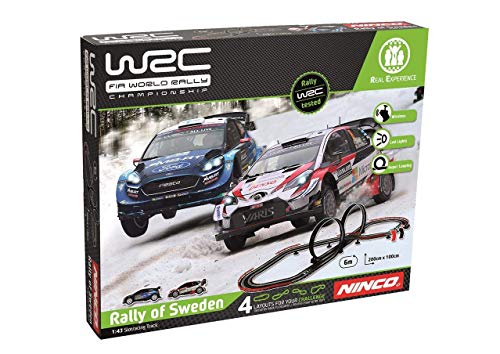 Ninco WRC Rally Sweden Circuito Slot, multicolor, Talla Única (Fábrica De Juguetes 91013) , color/modelo surtido