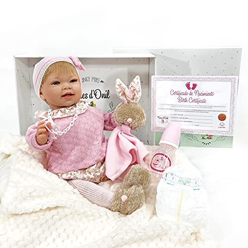 Nines Artesanals d'Onil R/1035 - Muñeca Tita Reborn con accesorios