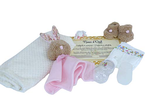 Nines Artesanals d'Onil R/1035 - Muñeca Tita Reborn con accesorios