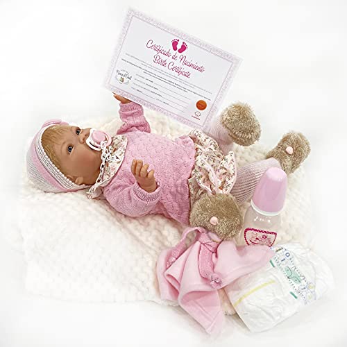 Nines Artesanals d'Onil R/1035 - Muñeca Tita Reborn con accesorios