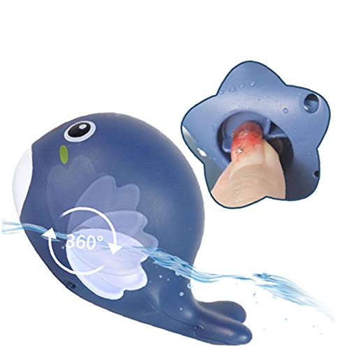 Niños Baño Juguetes Dibujos animados Dolphin Clockwork Toy Natación Animal Floating Toy Blue Baby Care Products