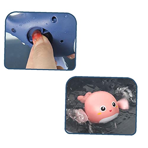 Niños Baño Juguetes Dibujos animados Dolphin Clockwork Toy Natación Animal Floating Toy Blue Baby Care Products