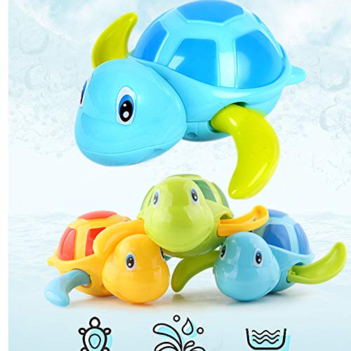 NIWWIN Juguetes clásicos de baño para bebés Tortuga mecánica para niños pequeños Niños Niñas, Juguetes de Agua para Nadar Tortuga de Piscina de Verano Baño Flotador Juguete El Mejor niño Juguete