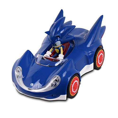 NKOK - Coche de juguete que se arrastra hacia atrás de Sonic The Hedgehog. Tamaño pequeño