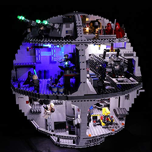 Nlne Conjunto De Luces para (Star Wars Estrella De La Muerte) Modelo De Construcción De Bloques - Kit De Luz LED Compatible con Lego 75159 (NO Incluido En El Modelo)