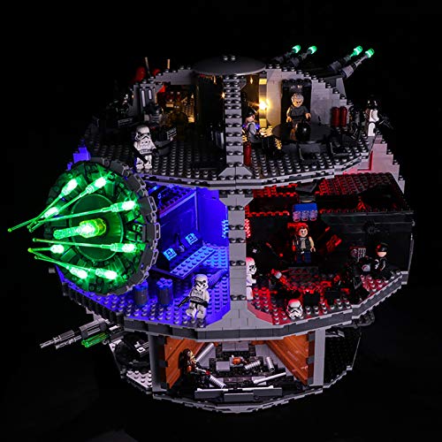 Nlne Conjunto De Luces para (Star Wars Estrella De La Muerte) Modelo De Construcción De Bloques - Kit De Luz LED Compatible con Lego 75159 (NO Incluido En El Modelo)