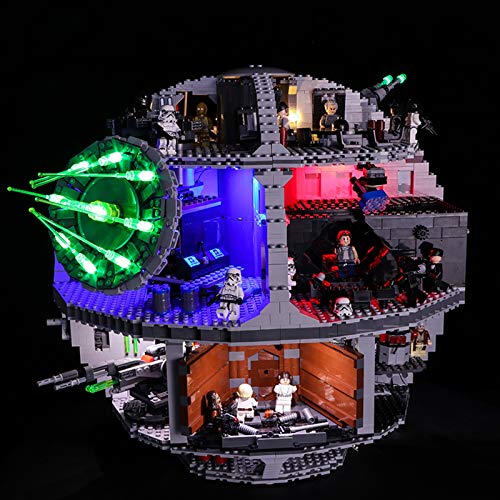 Nlne Conjunto De Luces para (Star Wars Estrella De La Muerte) Modelo De Construcción De Bloques - Kit De Luz LED Compatible con Lego 75159 (NO Incluido En El Modelo)