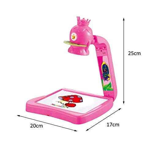 N/Q Smart Sketcher Projector | Kids Projector Sketcher | Kids Drawing Board Projector Painting Set | Juguetes de educación temprana | Regalo para niños, Rosa, Jirafa, Dinosaurio.