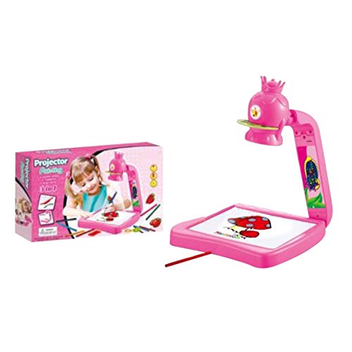 N/Q Smart Sketcher Projector | Kids Projector Sketcher | Kids Drawing Board Projector Painting Set | Juguetes de educación temprana | Regalo para niños, Rosa, Jirafa, Dinosaurio.