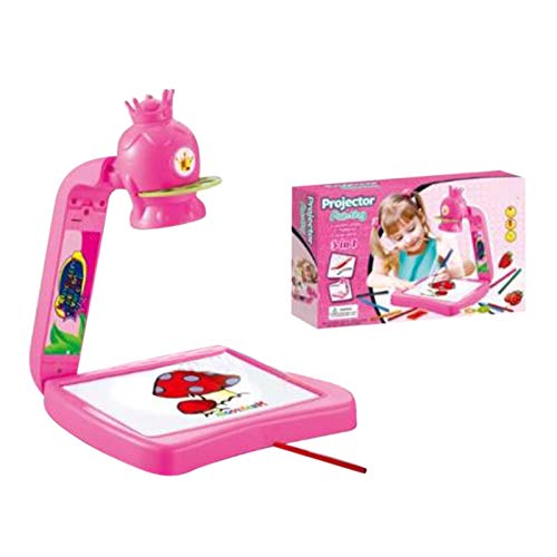 N/Q Smart Sketcher Projector | Kids Projector Sketcher | Kids Drawing Board Projector Painting Set | Juguetes de educación temprana | Regalo para niños, Rosa, Jirafa, Dinosaurio.