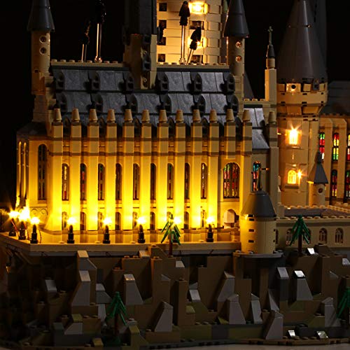 NURICH Juego de luces para Lego 71043 Castillo Hogwarts de Harry Potter (USB, compatible con Lego 71043)