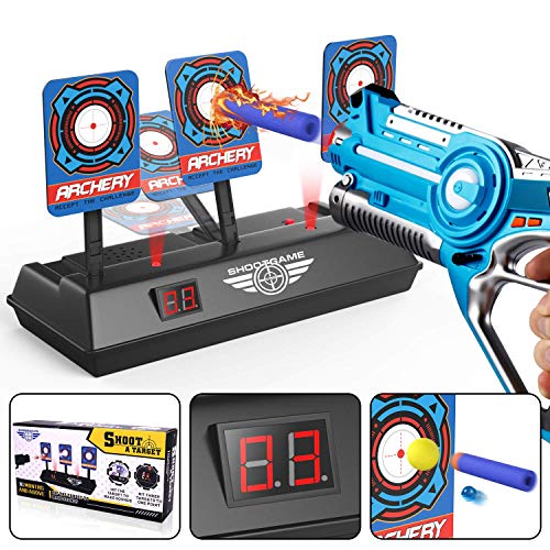 Objetivo Digital Electrónico para Pistolas Nerf con Restablecimiento Automático, Efectos Inteligentes de Sonido y Luz, para Nerf N-Strike Elite/Mega/Rival Series (Sólo Objetivo)