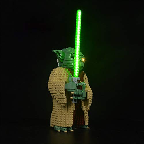 Oeasy - Kit de iluminación para Lego 75255 Star Wars ataque de la clonación Yoda LED Kit compatible con Lego 75255 (no incluye modelo Lego)