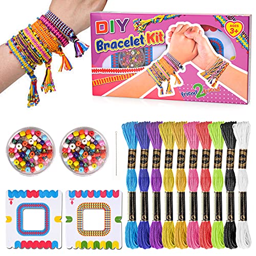 Oligo Regalos para Niños Niñas de 7 8 9 Años Niña, Niños Kits de Manualidades Juguetes Amistad para Niños de 6 7 8 Años Niñas Niños Niños Bricolaje Arte Tejido Pulsera