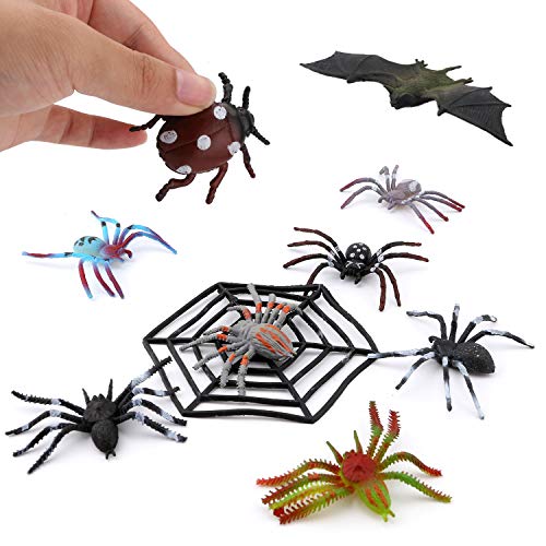 OOTSR 32 Piezas Insectos de plástico Bichos Figuras variadas realistas Juguetes de Insectos realistas Hechos PVC Calidad para niños Fiesta de cumpleaños temática de Insectos educativos y favores