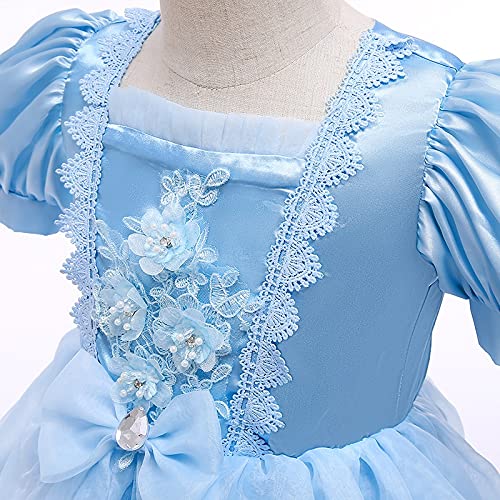 OPYTR Bottles for Lotion Princesa Cenicienta Vestido para niñas Niños Christmas Halloween Dress Up Disfraz Party Vestidos Elegantes con joyería Chal ( Color : Cinderella Dress 3 , Kid Size : 9-10T )