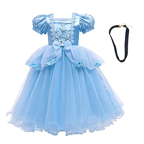 OPYTR Bottles for Lotion Princesa Cenicienta Vestido para niñas Niños Christmas Halloween Dress Up Disfraz Party Vestidos Elegantes con joyería Chal ( Color : Cinderella Dress 1 , Kid Size : 7-8T )