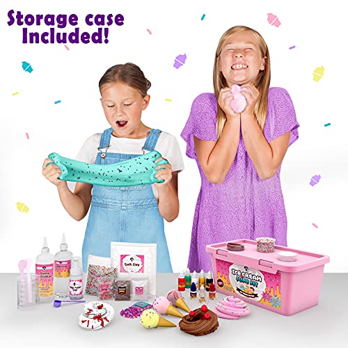 Original Stationery Kit Fluffy Slime para niñas ¡Todo en una Caja para Hacer Slime Fluffy de Helado, Esponjoso, de Mantequilla, Nube y Espuma! Regalos para niñas y niños