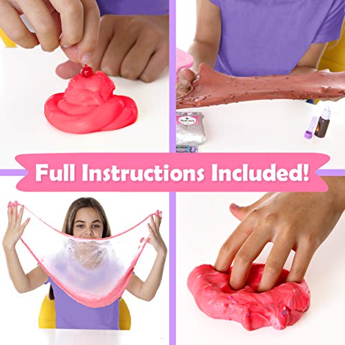 Original Stationery Mini Ice Cream Slime Kit Fluffy -Slime para Niñas, Niños 7 a 12 Fabrica de Slime Fluffy Edición Heladería! Haz Helados Esponjosos de Mantequilla- Regalo Infantil