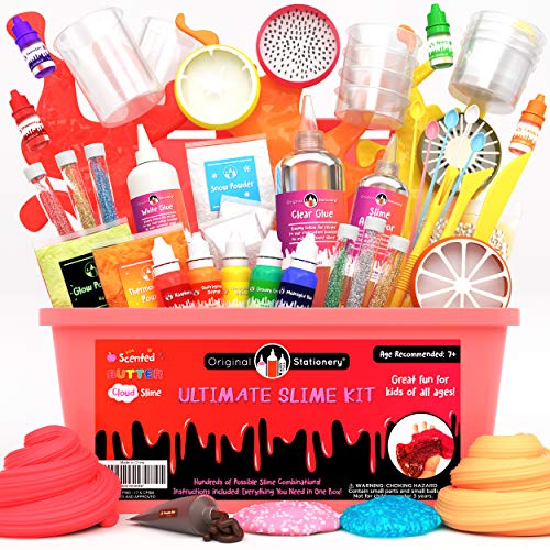 Original Stationery Ultimate Slime para Niñas, Niños - Slime Kit Completo Unicornio con Activador, Cola, Glitter para Slime Fluffy, Nube, Mantequilla, Foam - Regalos Cumpleaños