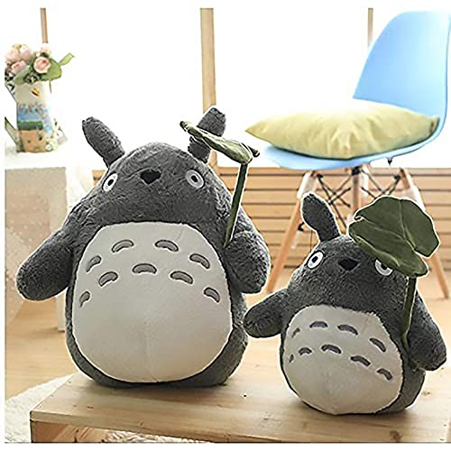 OshoeQ Totoro Bambola Di Peluche, Peluche Che Abbraccia Il ​Cuscino,Peluche Bambola Giocattolo,Cuscino del Fumetto Bambola Da Sposa per Ragazza Regalo Bambini (70cm/27in),Gris,40cm