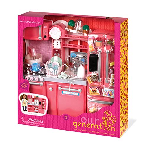 Our Generation- BD37365Z-Cocina para Muñecas Rosa (Battat BD37365Z)