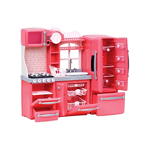 Our Generation- BD37365Z-Cocina para Muñecas Rosa (Battat BD37365Z)