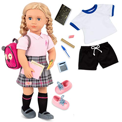 Our Generation- Muñeca Deluxe 46 cm – Hally, Color (Battat BD31285C1Z)