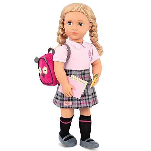 Our Generation- Muñeca Deluxe 46 cm – Hally, Color (Battat BD31285C1Z)