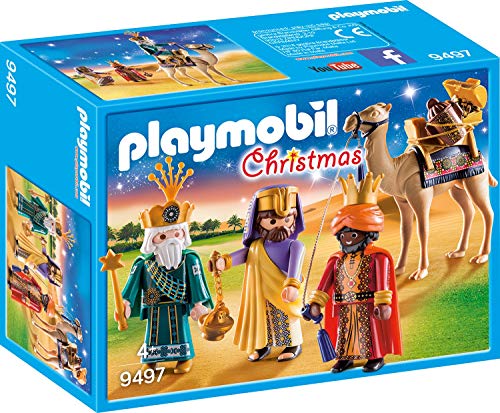 Outletdel ocio Belen Navidad Playmobil con Luz, Pesebre y Reyes Magos incluidos. 100 Piezas.