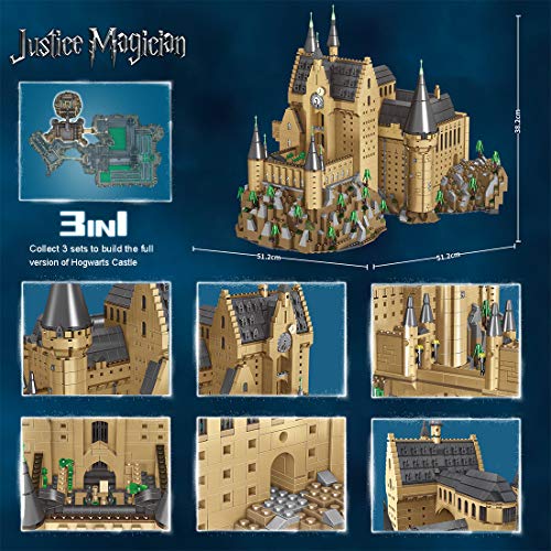 OviTop 6188 piezas de castillo Hogwarts Upgrade Custom Bloques de construcción compatible con Lego 71043 Harry Potter Castillo Hogwarts