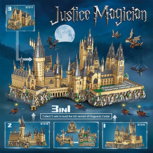 OviTop 6188 piezas de castillo Hogwarts Upgrade Custom Bloques de construcción compatible con Lego 71043 Harry Potter Castillo Hogwarts