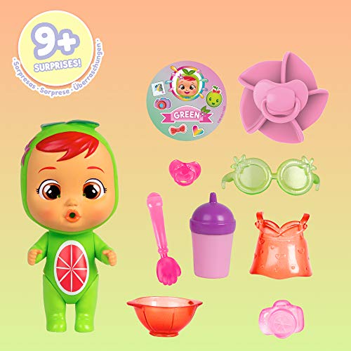 Pack de 2 Cápsulas: 1 Bebés Llorones Lágrimas Mágicas Tutti Frutti mini muñeca que llora + 1 VIP Pets perrita a peinar